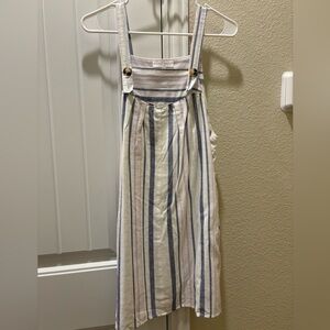 white striped dress